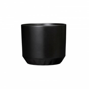 （A） Arabia イローナ プラントポット120X140mm ブラック 1071296【メーカー直送：代金引換不可：同梱不可】【北海道・沖縄・離島は配達不可】