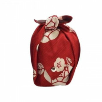 茶道具 お点前セット IPPUKU 手包み 風呂敷 深緋色・バラ【メーカー直送：代金引換不可：同梱不可】【北海道・沖縄・離島は配達不可】