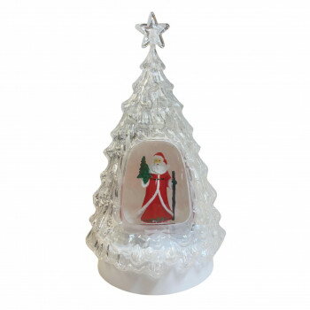 LEDウォーターフロー USBサンタツリー【メーカー直送：代金引換不可：同梱不可】【北海道・沖縄・離島..