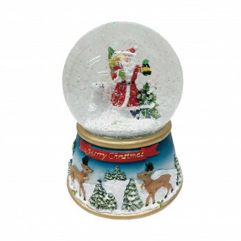 LEDスノードーム ミュージック サンタウォーク【メーカー直送：代金引換不可：同梱不可】【北海道・沖..