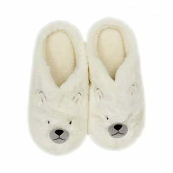 ふわもふアニマル ルームスリッパ シロクマ【メーカー直送：代金引換不可：同梱不可】【北海道・沖縄・..