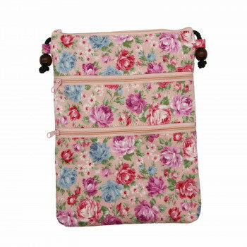 大西賢製販 AbeiLLe 3ファスナーサコッシュ ローズ ピンク AGA-1403【メーカー直送：代金引換不可：同梱不可】【北海道・沖縄・離島は配達不可】