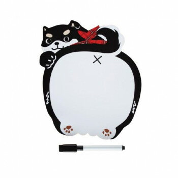 のあぷらす ノア+ おしりマグネットメモ(ペン付き)黒しば ND120【メーカー直送：代金引換不可：同梱不可】【北海道・沖縄・離島は配達不可】