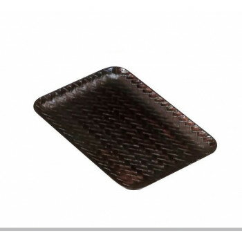 あじろ調名刺盆 木目色 3902001800021【メーカー直送：代金引換不可：同梱不可】【北海道・沖縄・離島は配達不可】