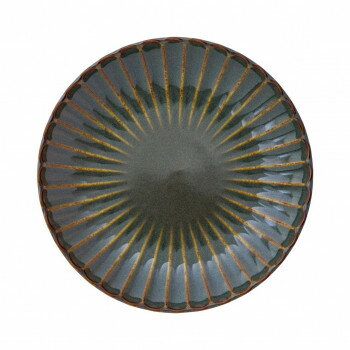 光洋陶器 花伝 かすみ 山藍 16.5cm丸�