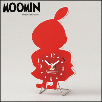 MOOMIN シルエットワイヤースタンド ミニ置き時計 リトルミイ KC-5084【メーカー直送：代金引換不可：同梱不可】【北海道・沖縄・離島は配達不可】