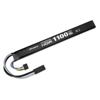 G-FORCE ジーフォース Noir LiPo 11.1V 1100mAh AK対応型 ロングタイプ GFG909【メーカー直送：代金引換不可：同梱不可】【北海道・沖縄・離島は配達不可】