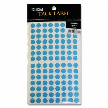 シモジマ HEIKO(ヘイコー) 007062636 タックラベル No.018 Φ9 1680枚入 1束【メーカー直送：代金引換不..