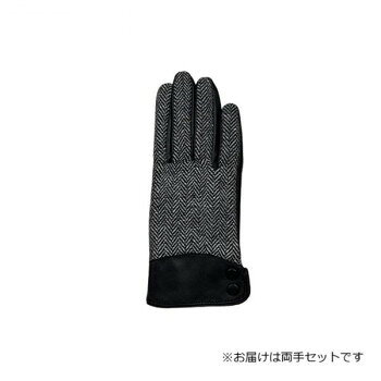 婦人用手袋 羊革コンビ手袋 22cm クロ(4) 001317521【メーカー直送：代金引換不可：同梱不可】【北海道・沖縄・離島は配達不可】
