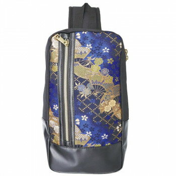 大西賢製販 Ripple 金襴ボディバッグ 扇 B45-KBB04【メーカー直送：代金引換不可：同梱不可】【北海道・沖縄・離島は配達不可】