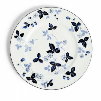 (B) Wedgwood ウェッジウッド ストロベリー インクブルー プレート27cm 1072180【メーカー直送：代金引換不可：同梱不可】【北海道・沖縄・離島は配達不可】