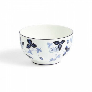 (B) Wedgwood ウェッジウッド ストロベリー インクブルー ラウンドボウル11cm 1072183【メーカー直送：代金引換不可：同梱不可】【北海道・沖縄・離島は配達不可】