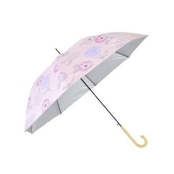 三国 グラスファイバー骨　裏UVシルバーコーティング雨晴兼用大きめ傘 Anemone ピンク S1712206【メーカー直送：代金引換不可：同梱不可】【北海道・沖縄・離島は配達不可】