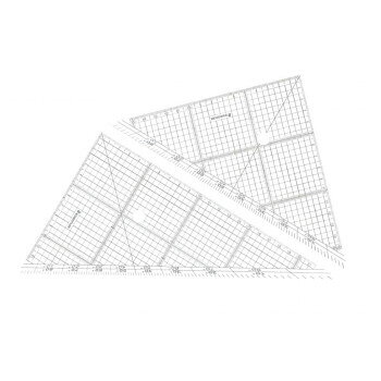 ステッドラー レイアウト用方眼三角定規 24CM ST96624【メーカー直送：代金引換不可：同梱不可】【北海道・沖縄・離島は配達不可】