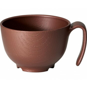 木目持ちやすい茶碗ハンドル付 NBLS1HB ブラウン 515010 E1612【メーカー直送：代金引換不可：同梱不可】【北海道・沖縄・離島は配達不可】