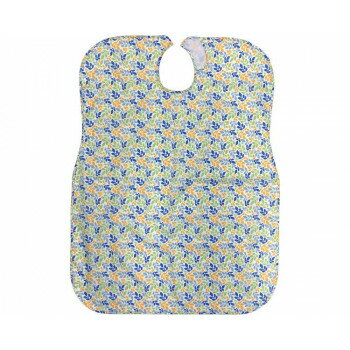 大人用食事用エプロン 070-560027-00 リーフ柄ブルー 447761 E1683【メーカー直送：代金引換不可：同梱不可】【北海道・沖縄・離島は配達不可】