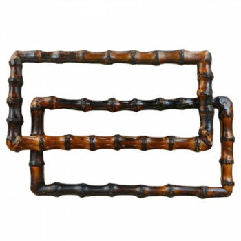 イナズマ(INAZUMA) 竹バッグ持ち手BB-11 焼き入り生成 横-約21cm2本手【メーカー直送：代金引換不可：同梱不可】【北海道・沖縄・離島は配達不可】