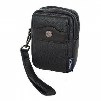 スワン Troy Bros 牛革 縦型ミニポーチ ブラック 07011【メーカー直送：代金引換不可：同梱不可】【北海道・沖縄・離島は配達不可】