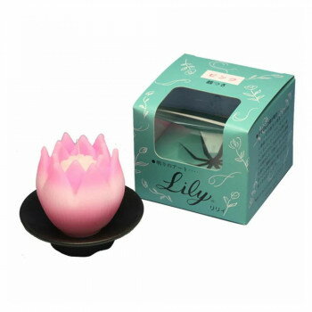 東海製蝋 ローソク リリィ(器付) 146-01【メーカー直送：代金引換不可：同梱不可】【北海道・沖縄・離島は配達不可】