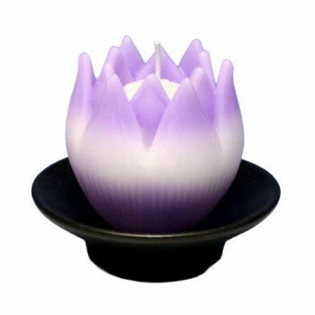 東海製蝋 ローソク リリィ(器付パープル) 146-01VI【メーカー直送：代金引換不可：同梱不可】【北海道・沖縄・離島は配達不可】