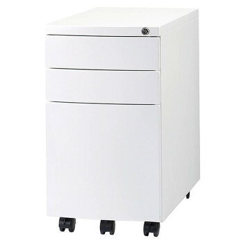 井上金庫販売 オフィス用 スリムワゴン ホワイト SCW-3 WH【メーカー直送：代金引換不可：同梱不可】【北海道・沖縄・離島は配達不可】