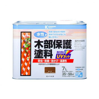 カンペハピオ ペンキ 塗料 水性木部保護塗料　チーク　7L【メーカー直送：代金引換不可：同梱不可】【 ...