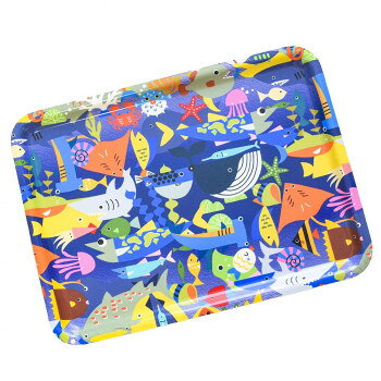 Rakuten - RiCONIC Design 布張り加工トレイ 39cm ブルー DY0023【メーカー直送：代金引換不可：同梱不可】【北海道・沖縄・離島は配達不可】