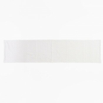 志成販売 七宝つなぎ刺繍のテーブルランナー ホワイト 305044WH【メーカー直送：代金引換不可：同梱不..