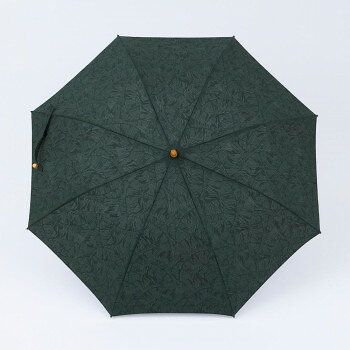 Unisex - 志成販売 葉模様のジャカード生地で作った折り畳み日傘 グリーン F161320GN【メーカー直送：代金引換不可：同梱不可】【北海道・沖縄・離島は配達不可】