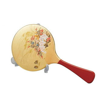 まえじゅう漆器 みやび 手鏡・スタンド付 5L-207【メーカー直送：代金引換不可：同梱不可】【北海道・沖縄・離島は配達不可】
