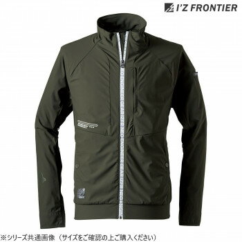 乐天商城 - アイズフロンティア 冷感ストレッチワークジャケット 62 ジェイディカーキ L 3418【メーカー直送：代金引換不可：同梱不可】【北海道・沖縄・離島は配達不可】