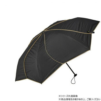 Unisex - KIZAWA 超軽量カーボン日傘 花びら ブラック×ベージュ MEX55HB-063PI-black-beige【メーカー直送：代金引換不可：同梱不可】【北海道・沖縄・離島は配達不可】