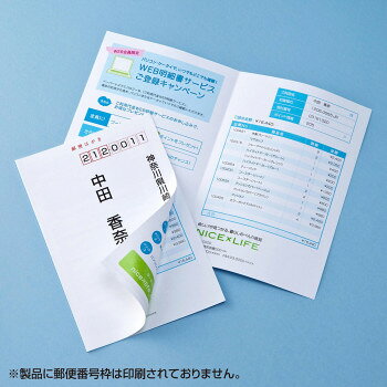 サンワサプライ マルチタイプシークレットはがき JP-HKSEC14【メーカー直送：代金...