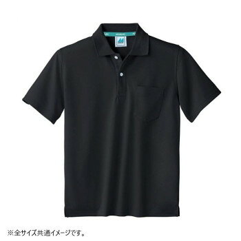 乐天商城 - 住商モンブラン ポロシャツ 兼用 半袖 黒 32-5060-S Sサイズ【メーカー直送：代金引換不可：同梱不可】【北海道・沖縄・離島は配達不可】