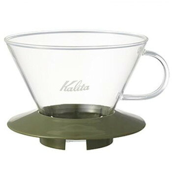 Kalita(カリタ)　ガラスドリッパー　WDG-185　05110・AG(グリーン)【メーカー直送...