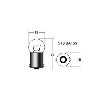 Light Valves - M＆Hマツシマ 白熱電球(1個入) 6v8w G18 BA15S オレンジ 1P5007 OR【メーカー直送：代金引換不可：同梱不可】【北海道・沖縄・離島は配達不可】