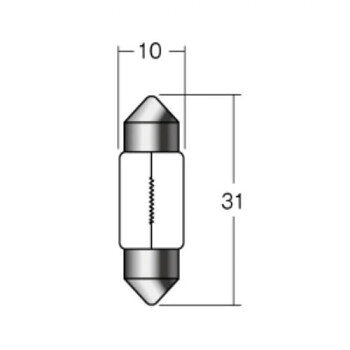 Light Valves - M＆Hマツシマ　白熱電球(1個入) 6v8w T10×31 S8.5/8.5　1P6702【メーカー直送：代金引換不可：同梱不可】【北海道・沖縄・離島は配達不可】
