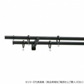 乐天商城 - 30017505 トーソー(TOSO) 装飾レール モノ16 Cセット ブラック ポールダブル3.10m【メーカー直送：代金引換不可：同梱不可】【北海道・沖縄・離島は配達不可】
