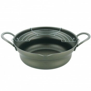 Omelet Pans - タマハシ 縁(えにし) 広口揚げ鍋アミ付 26cm EN-W26W【メーカー直送：代金引換不可：同梱不可】【北海道・沖縄・離島は配達不可】
