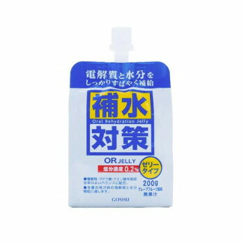 ※パッケージ、デザイン等は予告なく変更される場合があります。※画像はイメージです。商品タイトルと一致しない場合があります。スポーツ時や高温条件下での作業時など、水分・電解質をすばやく補給したいときに最適なゼリー飲料。自然由来の海洋深層水の電解質が、発汗時の渇いた身体にスーッとなじんで失われた汗の成分をバランスよく補うことができます。 低カロリー&ゼリータイプで誤嚥しにくいので、お子様からお年寄りまで安心してお飲みいただけます。おいしく・すばやく水分補給!クリアな味わいで飲みやすく、後味スッキリです。【ご注意】※高温・凍結により食感が変わったり、水分が分離することがあります。※衝撃を避けてください。容器破損、密閉不良につながります。※開栓時に内容物がとび出ることがありますのでご注意ください。※開栓後は、すぐにお召し上がりください。※冷やすといっそうおいしくなります。※まれに茶色の粒がみられますが、原料由来のものですので品質には問題ありません。※本品は、消費者庁特別用途食品(病者用食品)ではありません。内容量200g×20袋サイズ個装サイズ：41×18×16cm重量個装重量：4800g仕様賞味期間：製造日より360日生産国日本広告文責:株式会社ホームセンターセブンTEL:0978-33-2811※パッケージ、デザイン等は予告なく変更される場合があります。※画像はイメージです。商品タイトルと一致しない場合があります。栄養成分100gあたり:エネルギー12kcal、タンパク質0g、脂質0g、炭水化物2.9g、食塩相当量0.2g、カリウム55mg、マグネシウム2.5mg原材料名称：清涼飲料水(ゼリー飲料)海洋深層水、ブドウ糖(国内製造)、食塩/ゲル化剤(増粘多糖類)、酸味料、乳酸Ca、香料、塩化K、甘味料(アセスルファムK、ステビア)保存方法高温、光を避けて保存してください。製造（販売）者情報製造所:五州薬品株式会社富山市婦中町千里6542fk094igrjs