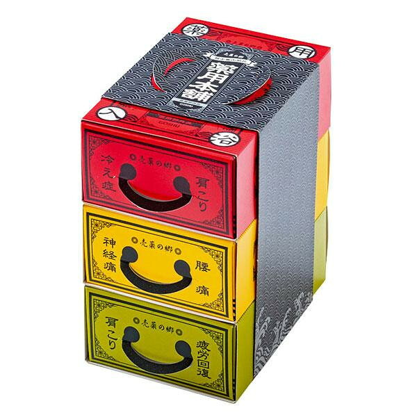 五洲薬品　薬用入浴剤(医薬部外品)　売薬の郷　薬用本舗　3箱セット(赤・黄・緑)　(3包入箱×3種)×10セット　BYS-G3【メーカー直送：代金引換不可：同梱不可】【北海道・沖縄・離島は配達不可】