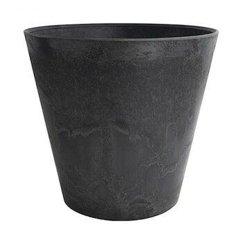グリーンポット 植木鉢 アートストーン ラウンド ブラック 13cm AS-00113BK 20個入【メーカー直送：代金引換不可：同梱不可】【北海道・沖縄・離島は配達不可】(4.0)