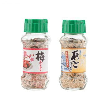 みなり 梅ふりかけ 85g・あごふりかけ 80g　各15個セット【メーカー直送：代金引換...