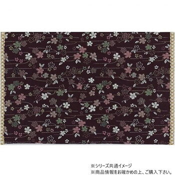 サカエ金襴　防炎加工経机掛　唐木型　25号　66.0×42.0　美桜　紫【メーカー直送：代金引換不可：同梱不可】【北海道・沖縄・離島は配達不可】