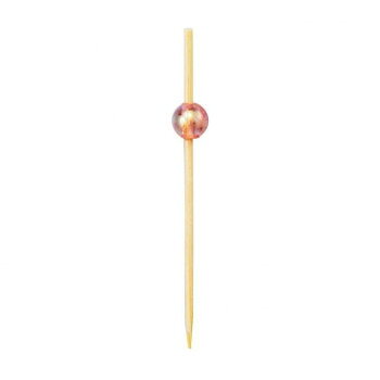 神堂 ビーズピックス ピンク 5cm 50本 カラフルなビーズ珠をあしらったピック 飾り串 9483【メーカー直送：代金引換不可：同梱不可】【北海道・沖縄・離島は配達不可】