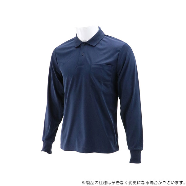 藤原産業 長袖ポロシャツ 1枚 LL-NVY-1Pネイビー [ワークサポート サポート用品 ポロシャツ・Tシャツ]