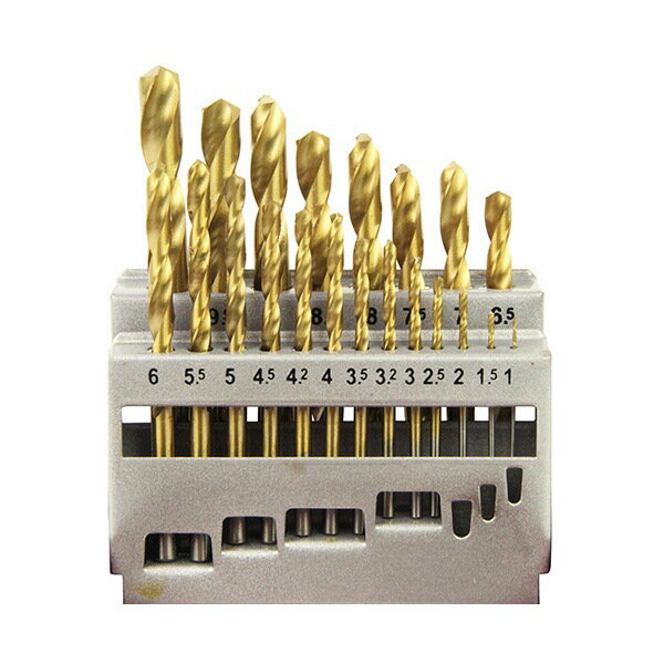 藤原産業 E-Value チタンドリルセット ETD-21S-T 鉄工ドリル チタンコーティング 切削 穴あけ 大工l道..