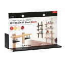 SPF ブラケットショートSPF BRACKET Short ブラック AP3028B 1×4 ワンバイ STAND BAR アジャスター フック 壁面 収納 ...