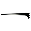 【配送不可|店頭受取限定】 A-32 木棚板用水平ブラケット 300mm 右用 ブラック 棚受け ハイロジック