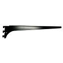 【配送不可|店頭受取限定】 A-33 木棚板用水平ブラケット 300mm 左用 ブラック 棚受け ハイロジック